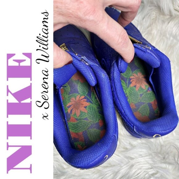 NIKE x SERENA WILLIAMS Women’s Air Force 1 Low LXX Zip in Lapis Blue, Size 8 - Picture 7 of 12